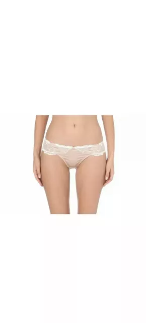 NWT $85  Stella McCartney Selma Dancing Thong Panties Pink Silk Size S