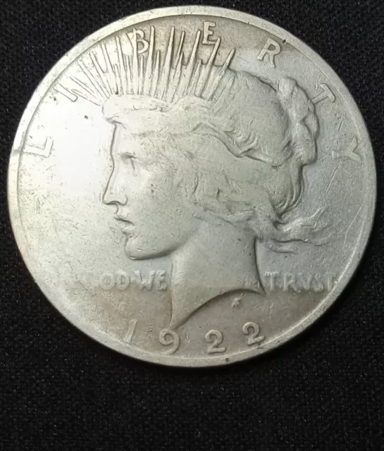 1922 d peace dollar