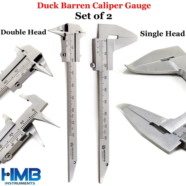 Orthodontic Measuring Gauge Duck Barren Caliper Laboratory Single Double Head CE