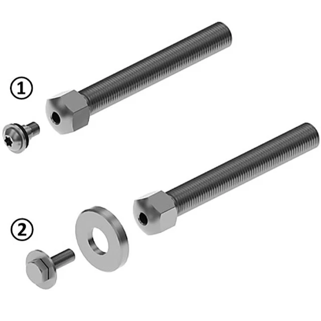 Barra Roscada Firmes, M20x250, Ancho de Llave 22 ,Acero, Galvanizado