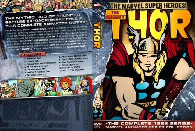 The Mighty Thor 2 DVD set 1960s MARVEL 1966 COMPLETE
