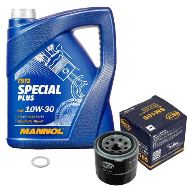 SCT Germany Inspektionspaket MANNOL Special Plus 10W-30 5L für Suzuki Swift II