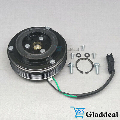 A/C Compressor Clutch Hub Plate Replace for Compressor DKS17D DKS17DS Clutch Coil Compatible with Ford Mustang 2011-2017 3.7L 5.0L 5.2L 