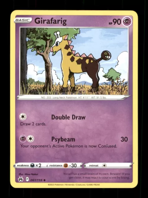 Girafarig 061/159 Non-Holo Nintendo  Pokemon Trading Card TCG