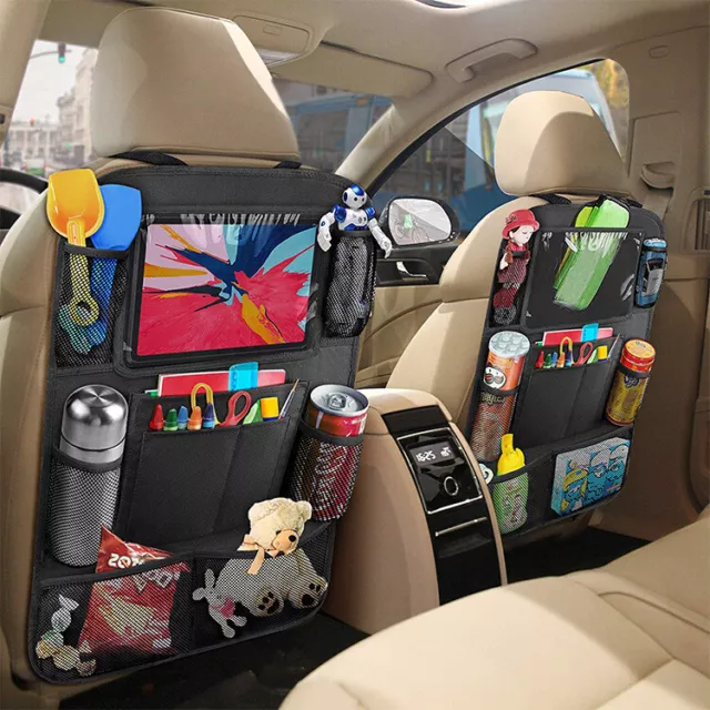 Car Back Seat Organizer Folding Sack Tray Holder Multi-Pocket Storage Tray Bag