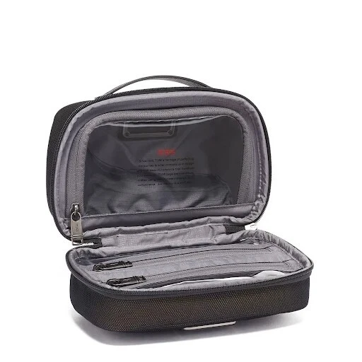 NEW Tumi Alpha 3 Split Travel Kit Toiletry DOP MENS Travel Luggage Bag MONO 4