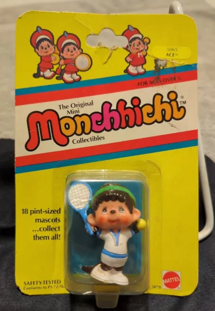 Vintage MONCHHICHI Mini Figure NOS 1981 Mattel ~ Ace #5065 ~ Sealed NOS! ~ NEW!