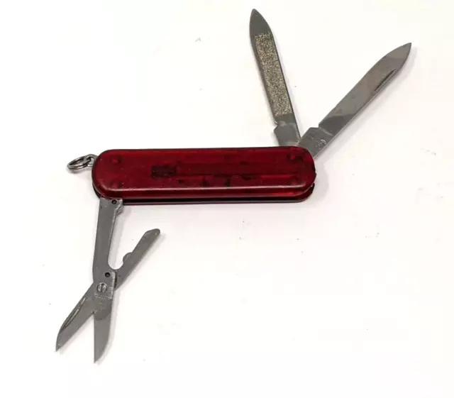 Wenger Delemont Classic Esquire Swiss Army Knife Transparent Red