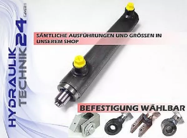 Hydraulikzylinder doppeltwirkend 50/30 versch. Varianten mit u. ohne Befestigung