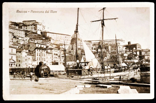 Marche - Ancona - Panorama Dal Mare - F.p. Viaggiata - 1918.