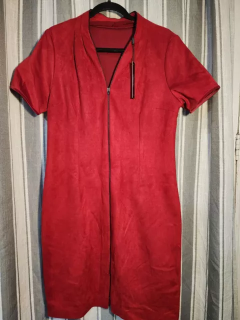 Womans Tahari  Madeline Red Dress New With Tags Size 14 2