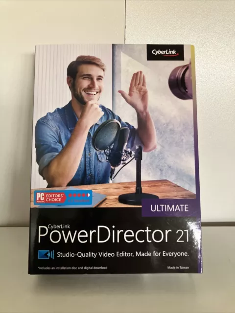 CyberLink PowerDirector 21 Ultimate New Factory Sealed