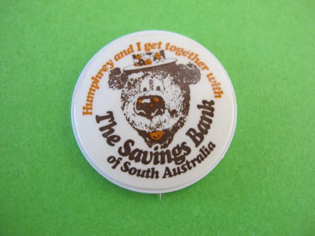 Humphrey Bear The Savings Bank of South Australia Badge