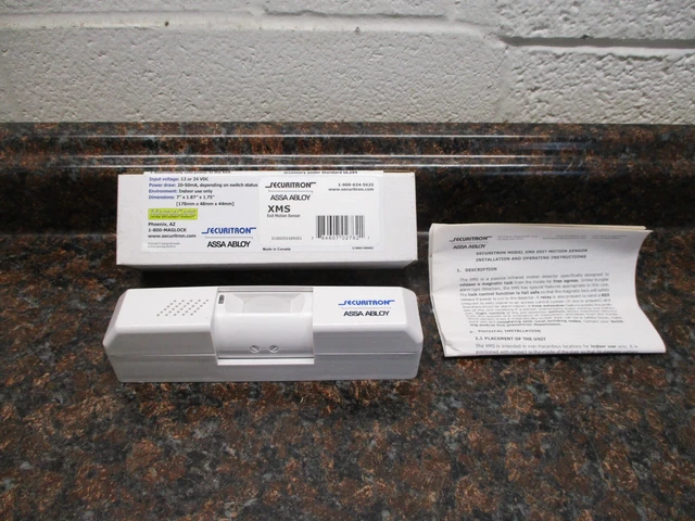 Securitron XMS Exit Motion Sensor Passive IR Exit Device for Magnetic Locks NEW