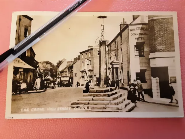 Postcard Cheshire Greater Manchester Cheadle Cross High Street  Real photograph