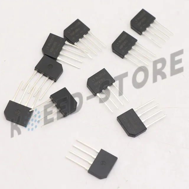 10PCS  KBP206 G   Diode Rectifier Bridge Single 600V 2A 4-Pin