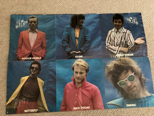 THE BOOMTOWN RATS Fine Art of Surfacing 1980 Tour Poster 2 Sided Bob ...
