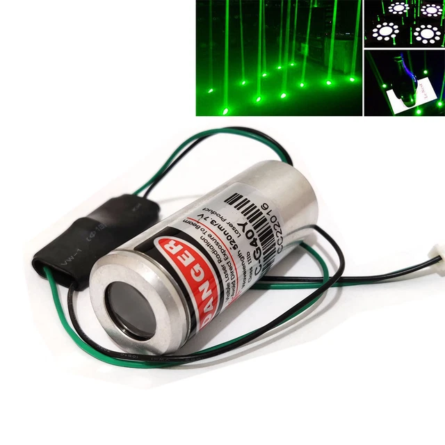 1pc 520nm 40mW green coarse light spot laser module coarse beam stage light