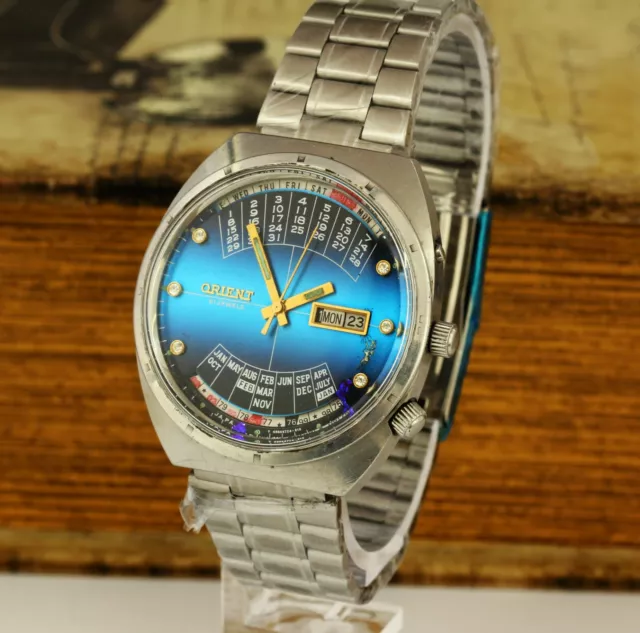 Vintage Orient Multicalendar Automatic men's wrist watch Japan Cal.46941