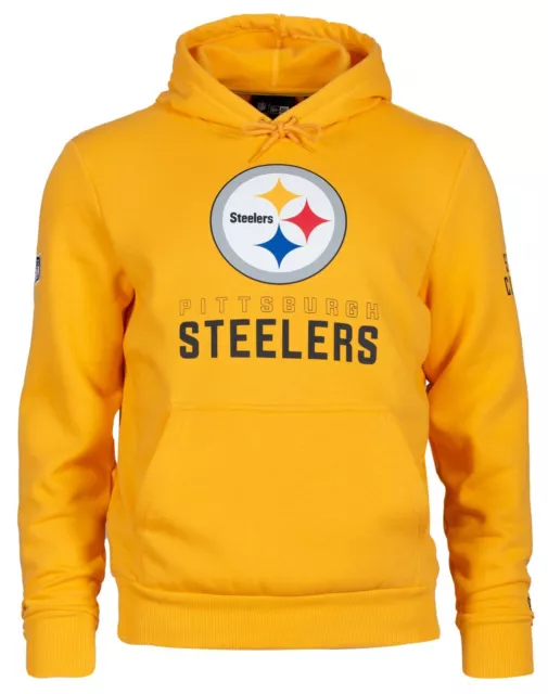 New Era - NFL Pittsburgh Steelers Logo Squadra E Nome Felpa con Cappuccio