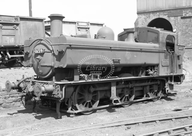 PHOTO BR British Railways Steam Locomotive 16xx 0-6-0PT 1659 Croes Newydd 1959
