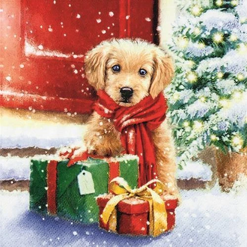 20 Winter-Servietten Mit Schneemann & Tieren - Festliche Tischdeko Für Weihnachten & Wintertage