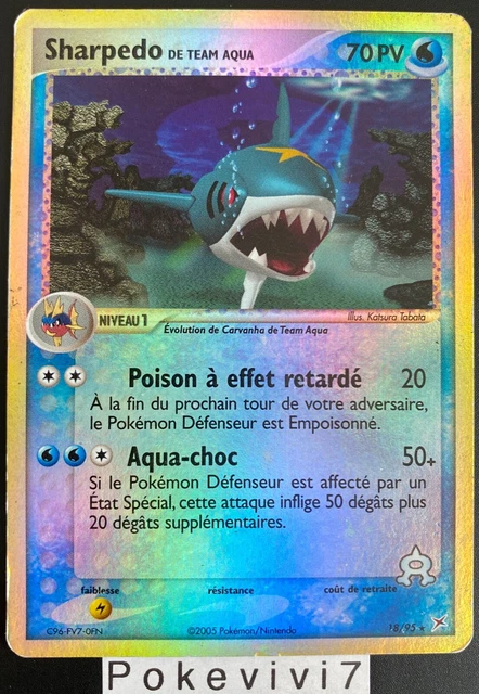 Carte Pokemon SHARPEDO 18/95 Rare REVERSE Bloc EX Team Aqua VS Team Magma FR