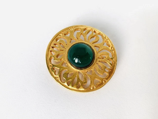 BROCHE VINTAGE SIGNÉE Kalinger, perles et pâte de verre EUR 310,00 - FR