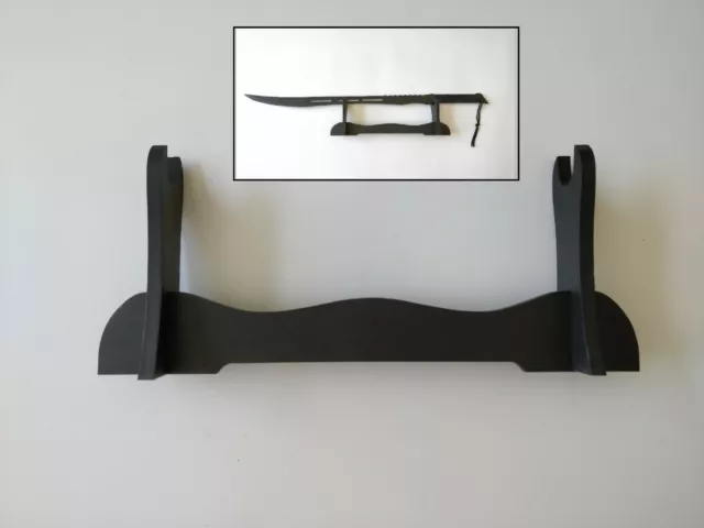 Black Wood Single Sword Display stand for Samurai & Katana Sword