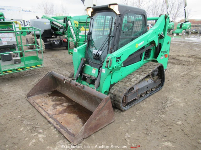 2017 Bobcat T590 Skid Steer Track Loader Crawler Aux Hydraulics Kubota bidadoo