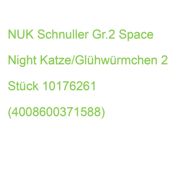 NUK Schnuller Space Night 6-18 M. lila/weiß 2 Stück 10176261 (4008600371588)