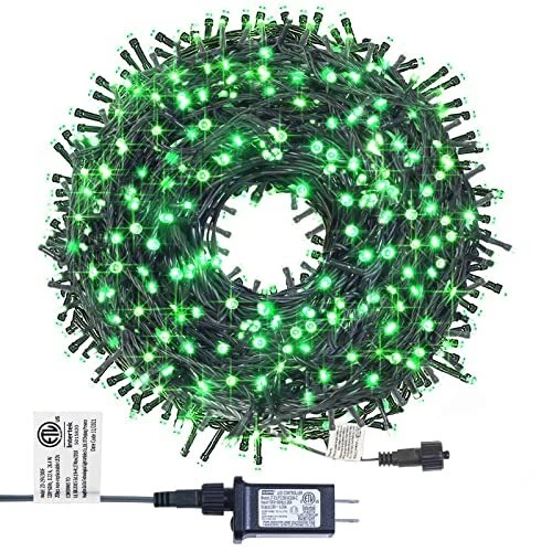 NewKoor Green String Lights Indoor Outdoor - 66FT 200 LED St. Patrick's Day L...