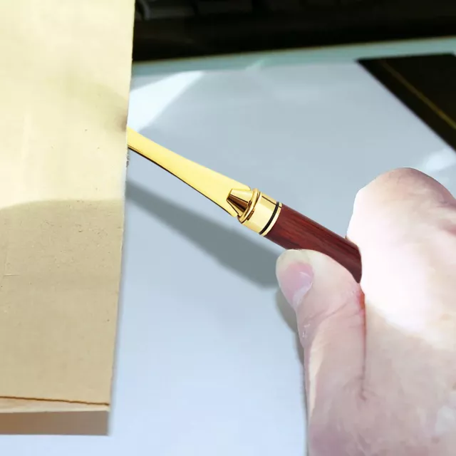 Wood Handle Letter Opener Stainless Steel Cut Paper Knives Envelope Slitter