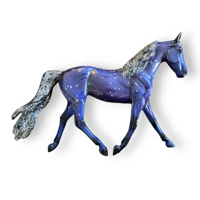 Retired Breyer Classics Model Purple Sparkle Starry Night Horse Figure 6" 62050