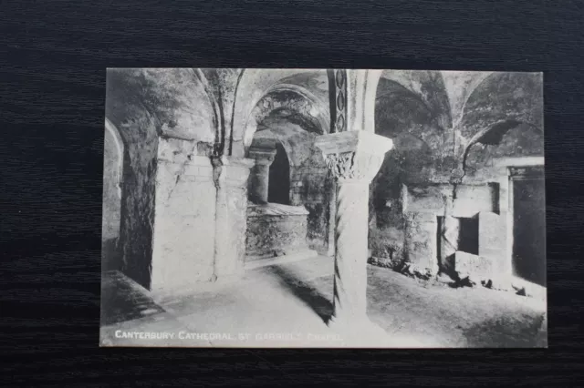 Postcard Canterbury Cathedral St Gabriels Chapel Kent Unposted by E. Crow & Son