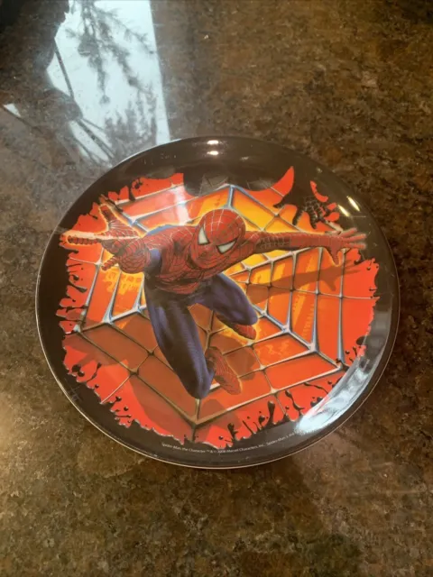 Vtg 2006 Spider-Man Melamine 8” Plate Zak! Marvel Characters Superhero Retro