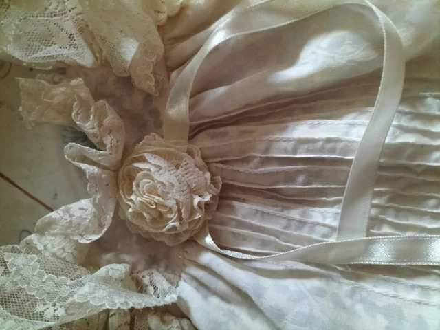 poupée robe ancienne POUR  SFBJ  jumeau unis France Bru ANTIC DRESS