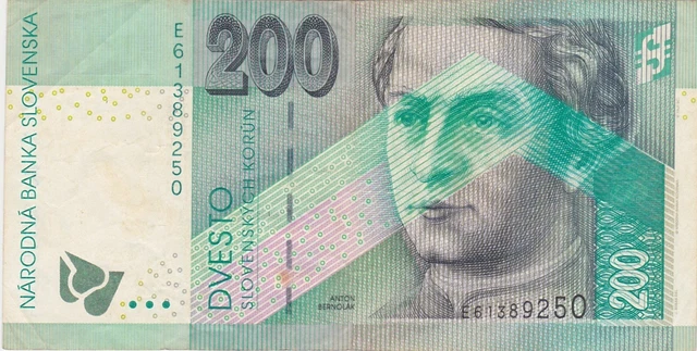 Slovakia 200 korun 2002 VF