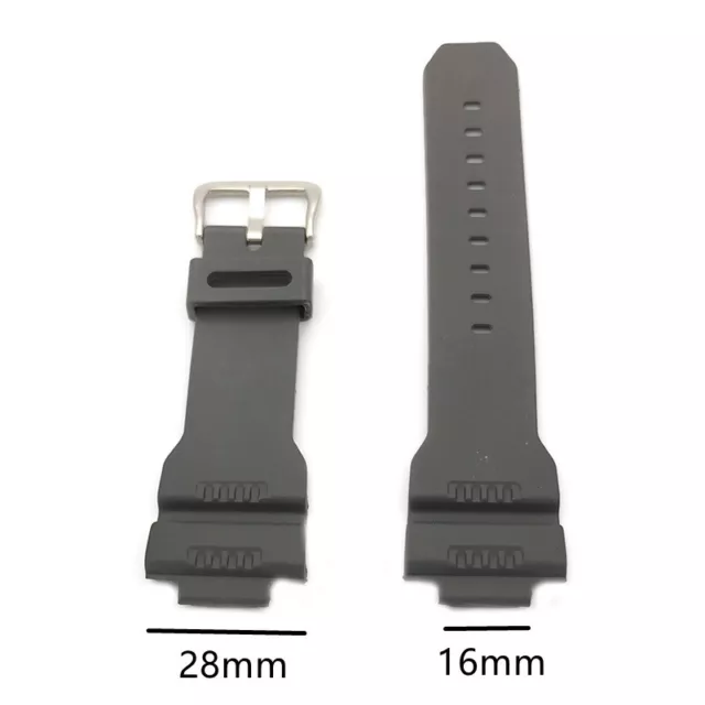 16x28mm For Casio G-Shock G-7900SL GW-7900B GR-7900NV Rubber Watch Band Strap