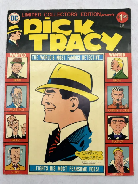 Dick Tracy Limited Collectors' Edition DC Comics C-40 1975/1976 F-