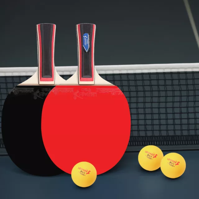 Table Tennis 2 Player Set 2 Table Tennis Bats Rackets with 3  Pong R3F0