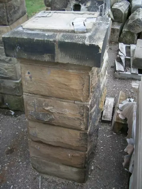 Antique Sandstone Stone Porch post Column columns
