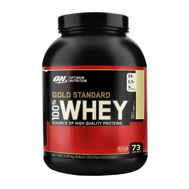 (31,63 EUR/kg) Optimum Nutrition Whey Gold Standard 2270g Dose Protein Eiweiß