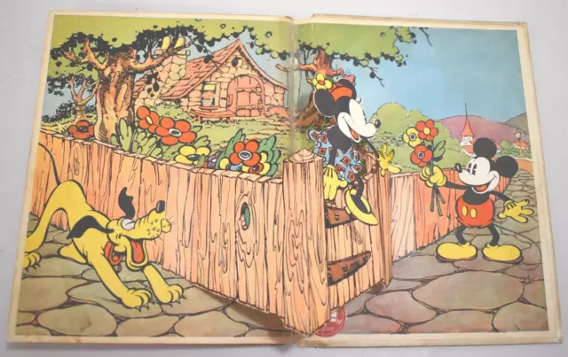 Pop-Up Minnie Mouse Walt Disney Studios Blue Ribbon 1933 First Edition -Mickey Pop-Up Minnie Mouse Walt Disney Studios Blue Ribbon 1933 First Edition -Mickey