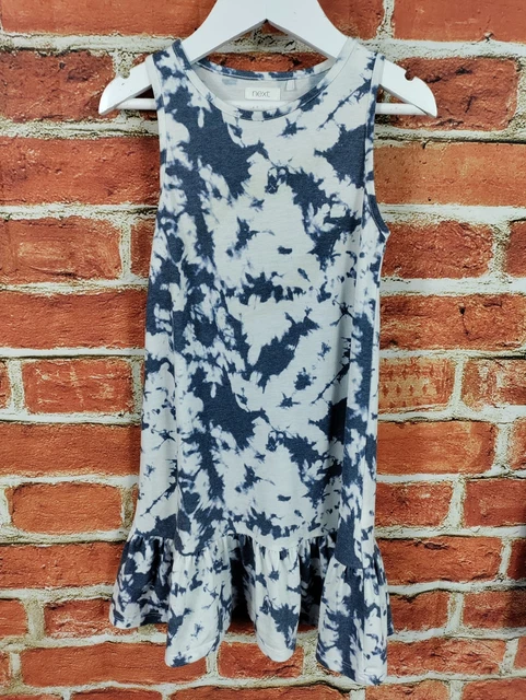 Girls Bundle Age 6-7 Years M&S Next H&M Blue Summer Dress Set Heart Tiedye 122Cm 3