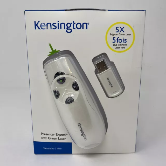 Kensington Presenter Expert Wireless with Green Laser - Pearl White K75771WW