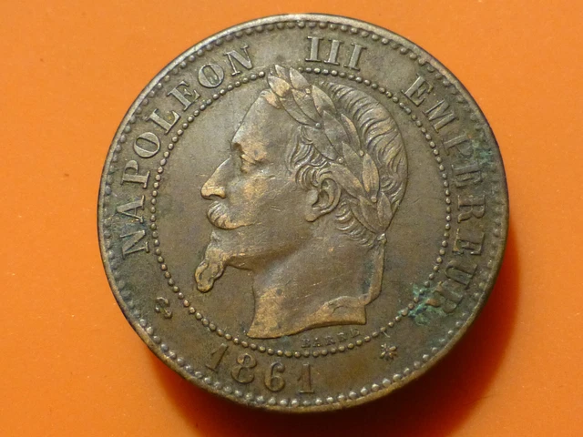 2 Centimes - Napoleon Iii - 1861 A (Definitif) - Rare & Qualite Tb+/Ttb !