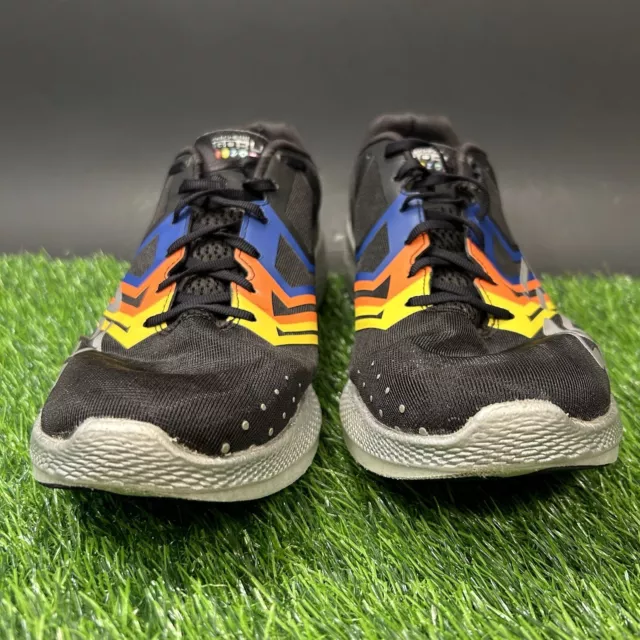 Skechers Go Run Mens 8.5 Black Gray Shoes Sneakers Athletic Running NYC Marathon 2