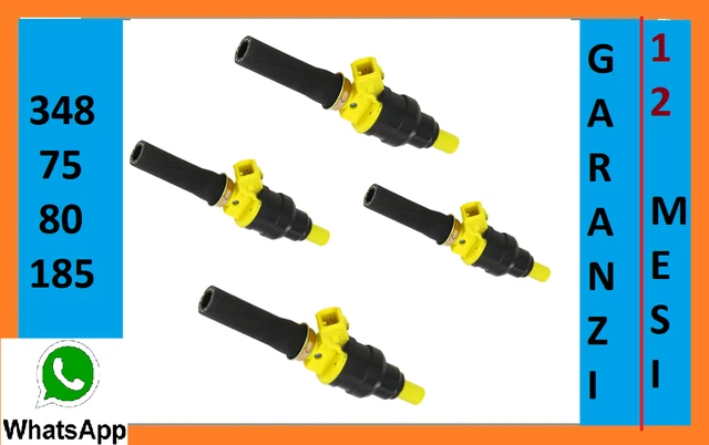 Set 6 Iniettori Benzina Compatibili BMW 323i 325i 525i M3 2.5L 3.0L - Numero OE 0280150415 / 13641730060