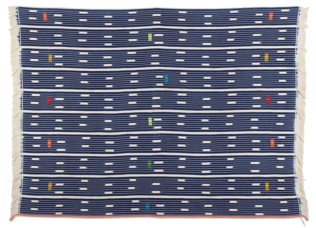 Authentic Vintage Baule Cloth from Côte d'Ivoire - A Woven Piece of History